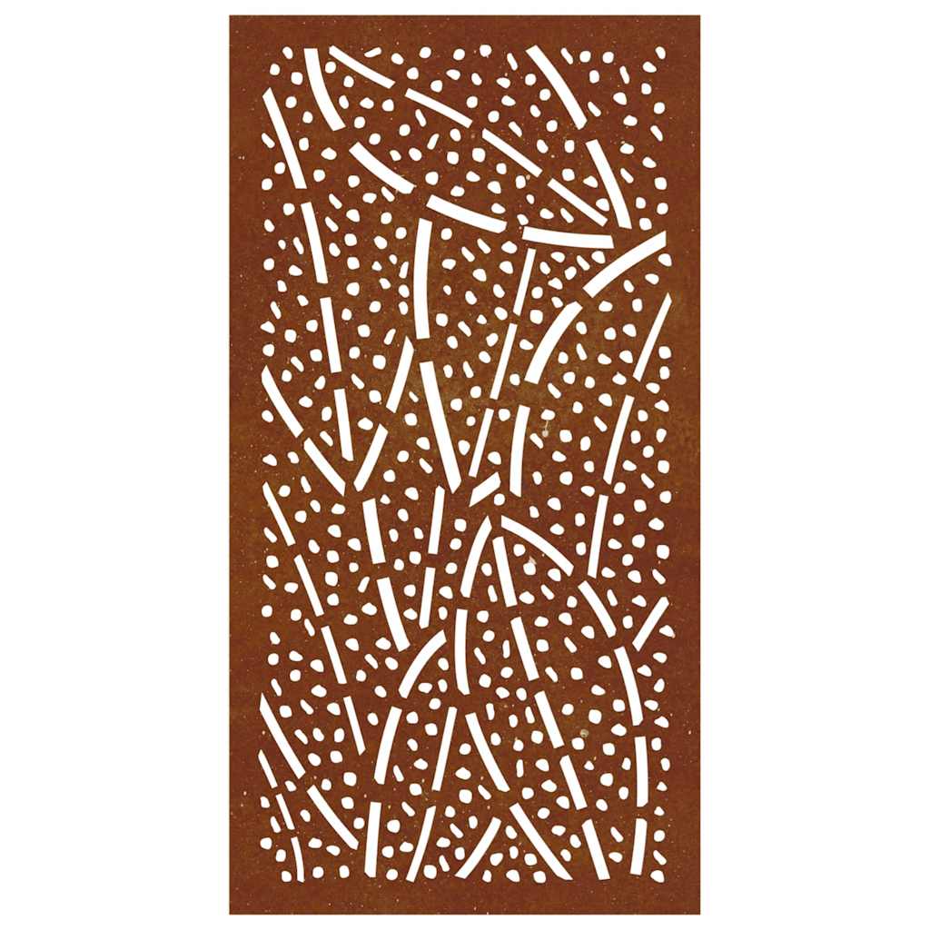 Garden Wall Decoration 105x55 cm Corten Steel Leaf Design