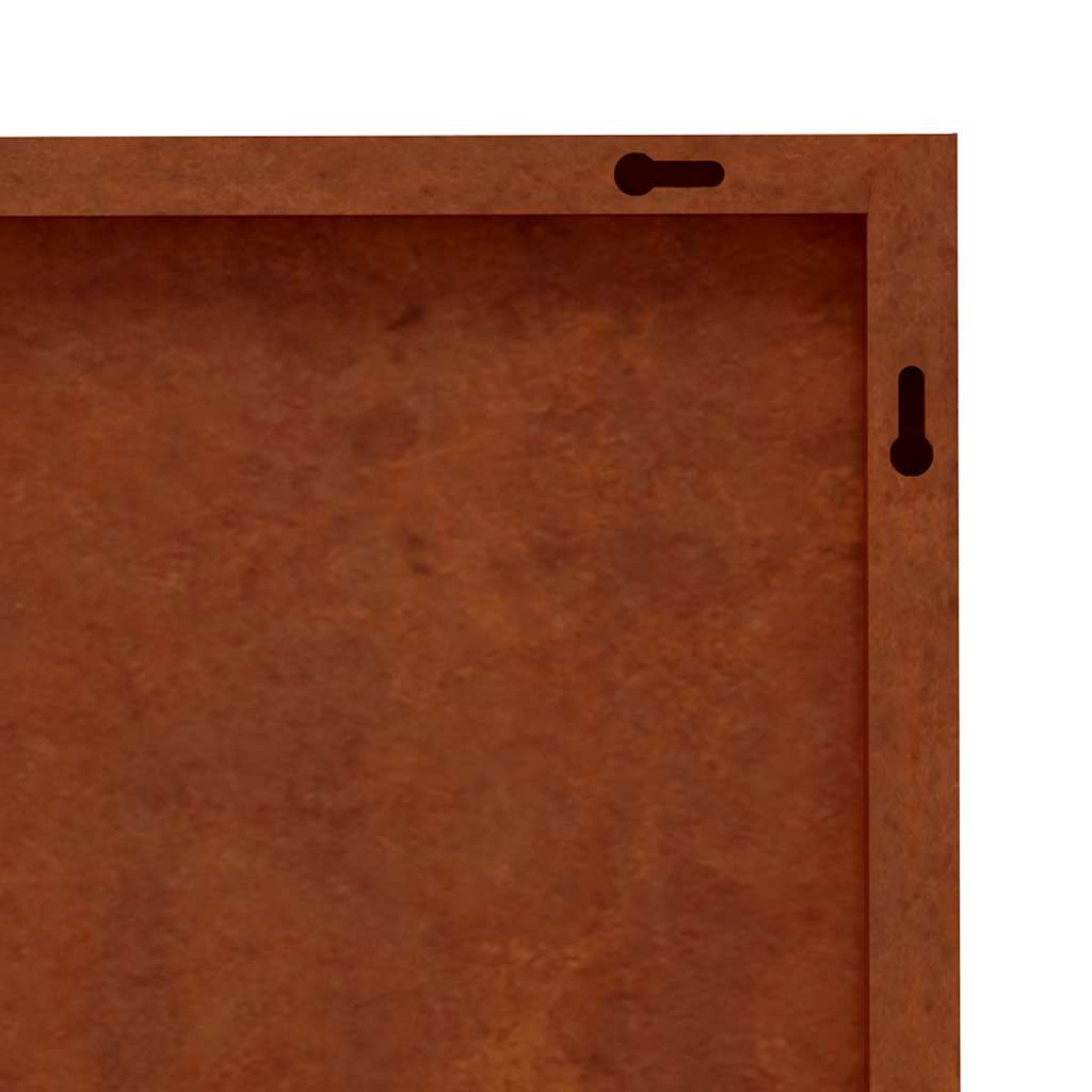 Garden Wall Decoration 105x55 cm Corten Steel Palm Tree Design