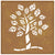 Garden Wall Decoration 55x55 cm Corten Steel Tree Design