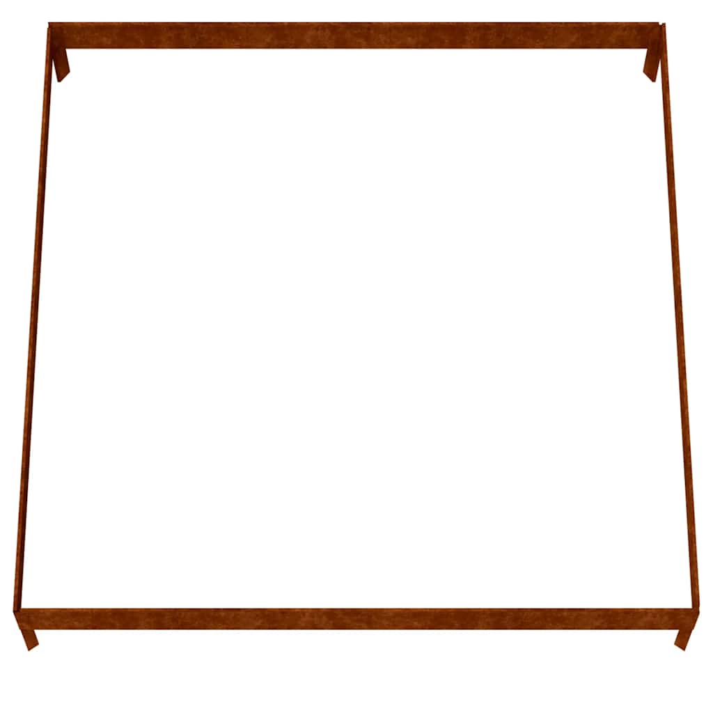 Garden Raised Bed 100x100x18.5 cm Corten Steel