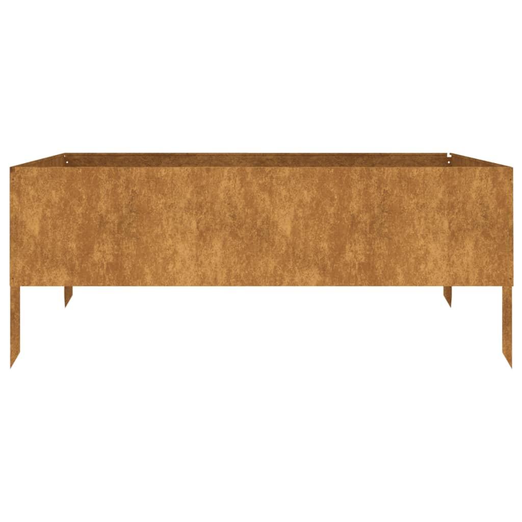 Garden Raised Bed 100x100x41 cm Corten Steel