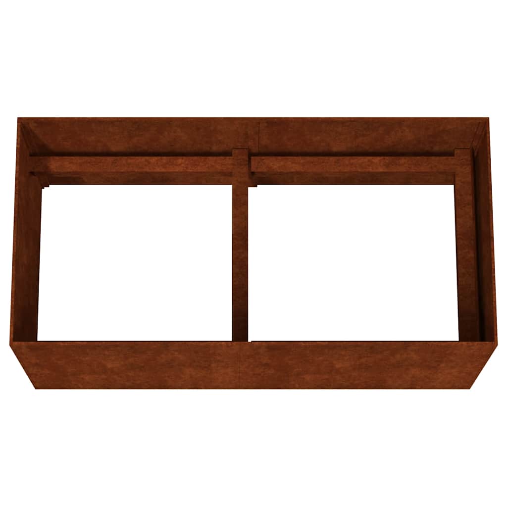 Planter 80x40x40 cm Corten Steel