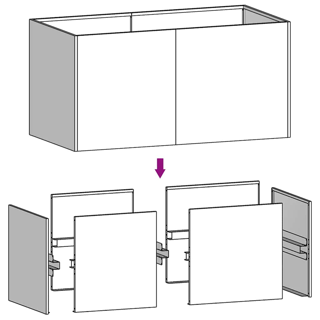 Planter 80x40x40 cm Corten Steel