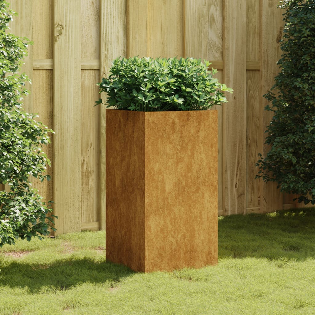 Planter 40x40x80 cm Corten Steel