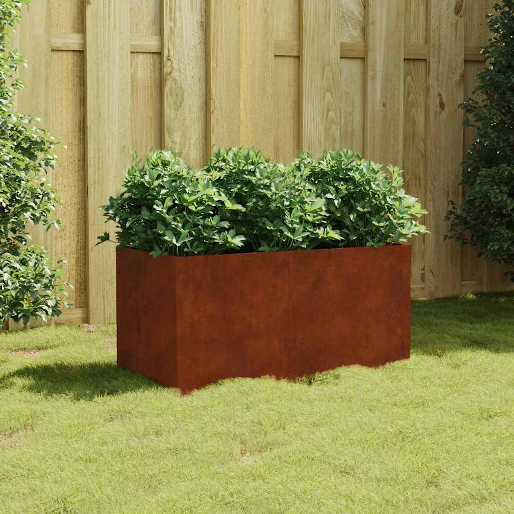 Planter 80x40x40 cm Corten Steel