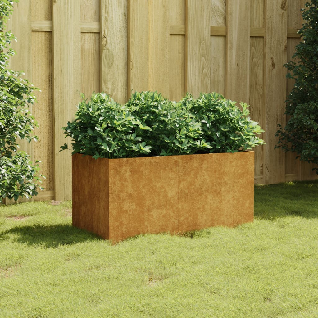 Planter 80x40x40 cm Corten Steel