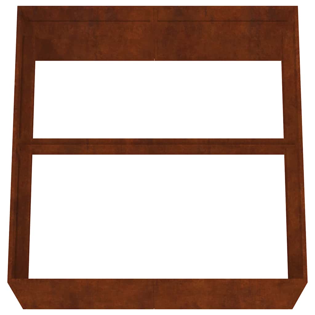 Planter 80x80x40 cm Corten Steel