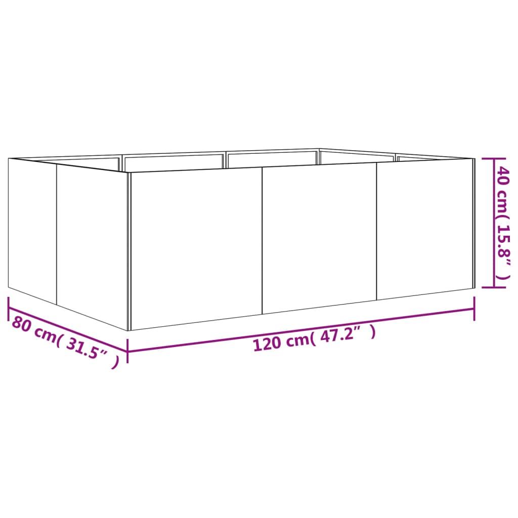 Garden Raised Bed 120x80x40 cm Corten Steel