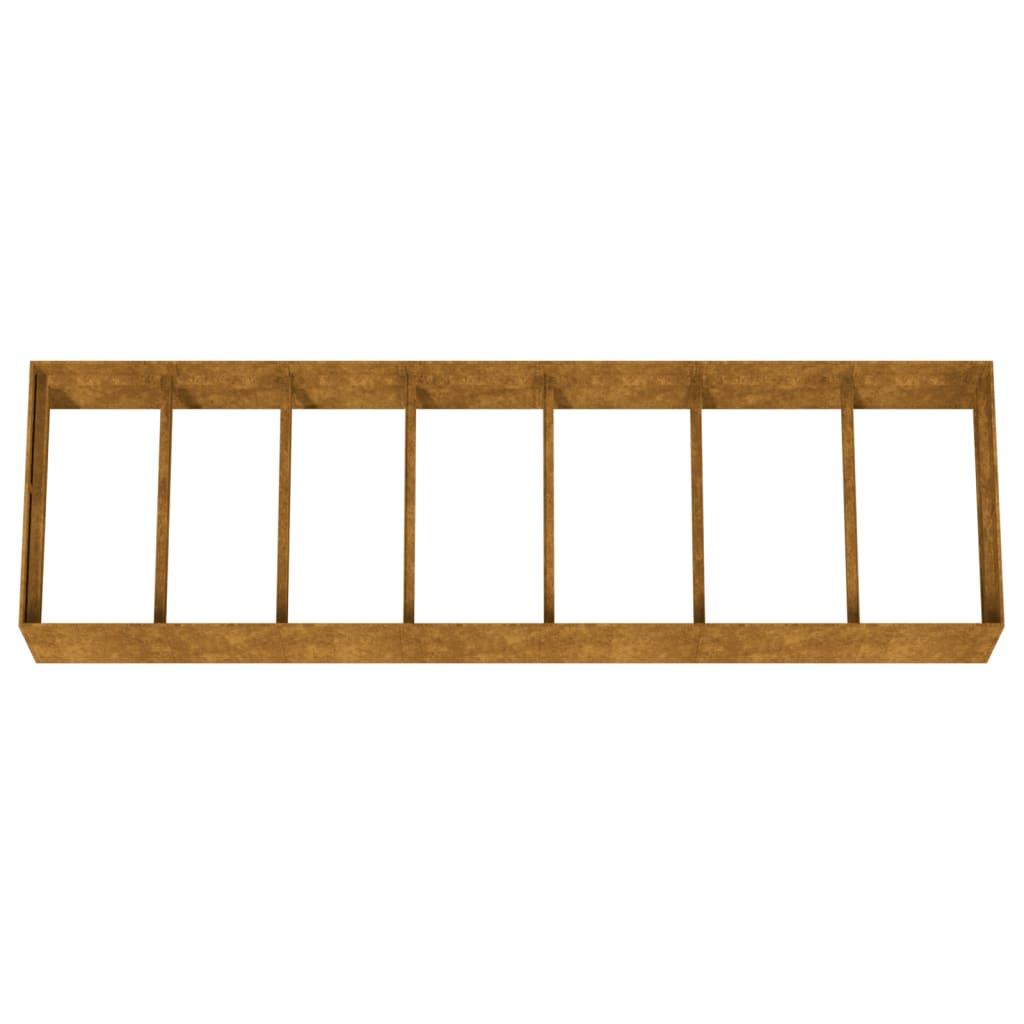 Garden Raised Bed 280x80x40 cm Corten Steel