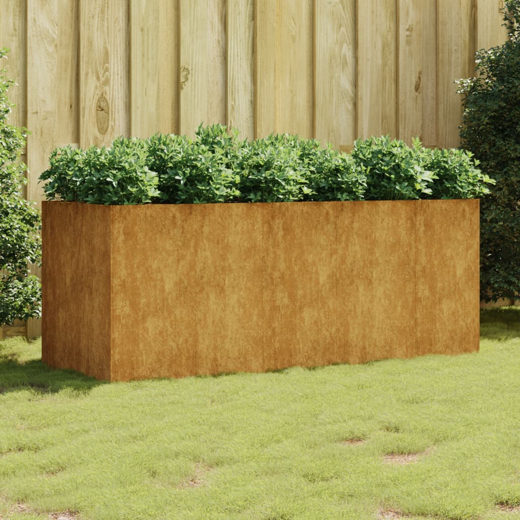 Garden Raised Bed 200x80x80 cm Corten Steel