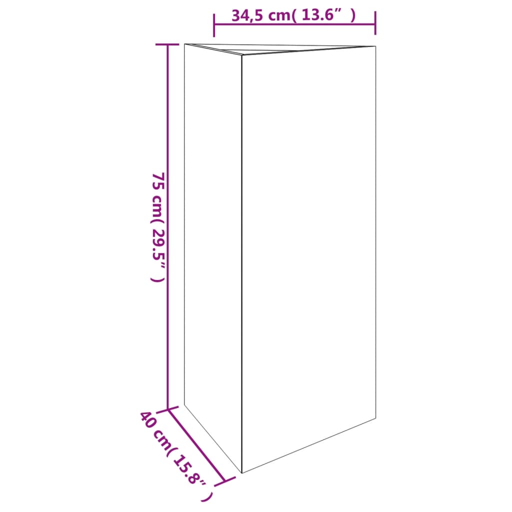 Garden Planter 40x34.5x75 cm Corten Steel