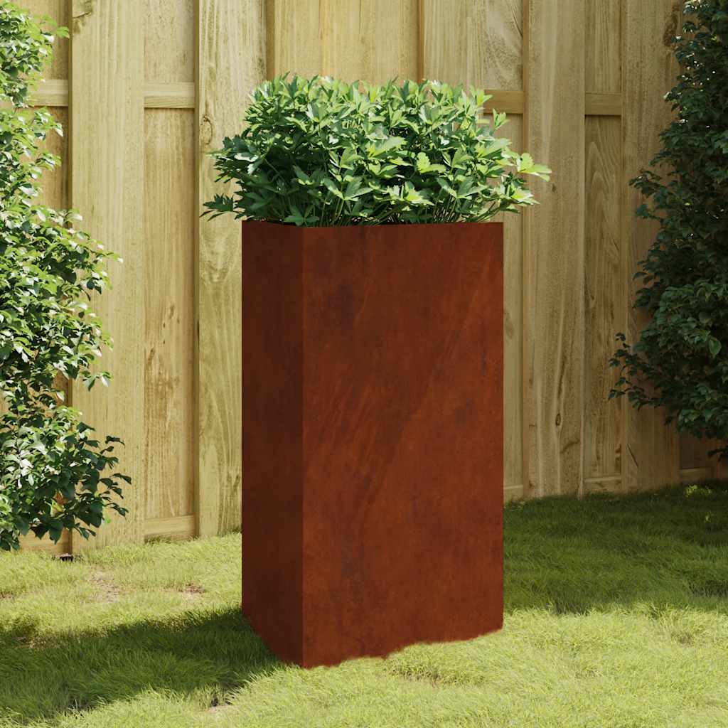 Garden Planter 50x43x75 cm Corten Steel