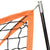 Portable Baseball Net Orange and Black 183x182x183cm Steel and Polyester