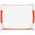 Portable Baseball Net Red and Black 369x107x271 cm Steel and Polyester