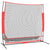 Portable Baseball Net Black and Red 215x107x216 cm Polyester