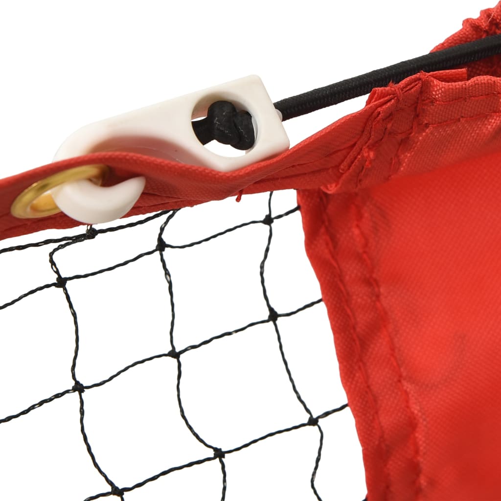 Tennis Net Black and Red 300x100x87 cm Polyester