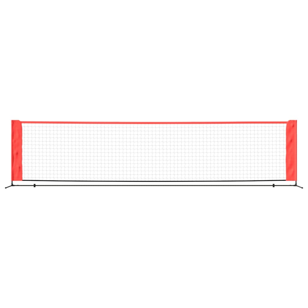 Tennis Net Black and Red 400x100x87 cm Polyester