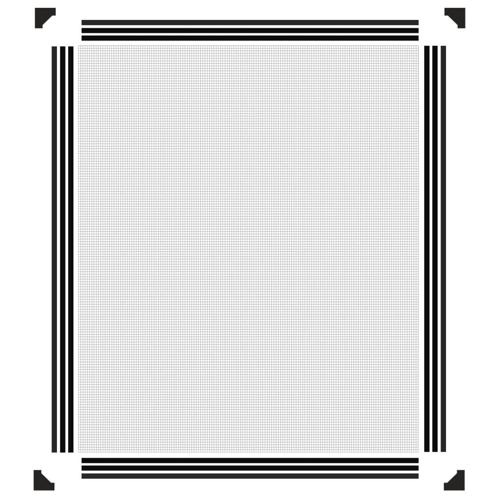 Magnetic Insect Screen for Windows Anthracite 100x120 cm
