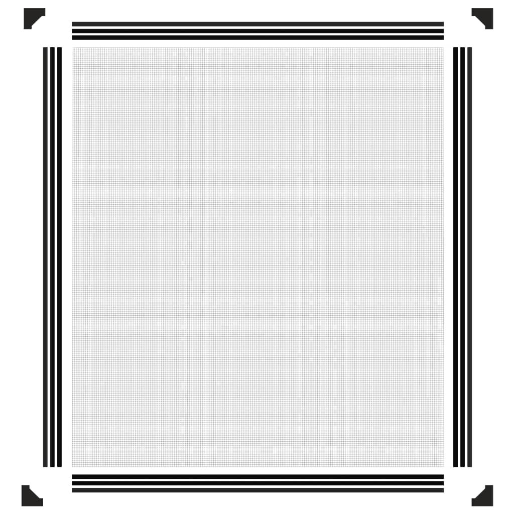 Magnetic Insect Screen for Windows Anthracite 130x150 cm