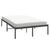 Metal Bed Frame without Mattress Black 135x190 cm