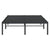 Metal Bed Frame without Mattress Black 135x190 cm