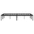 Metal Bed Frame without Mattress Black 135x190 cm