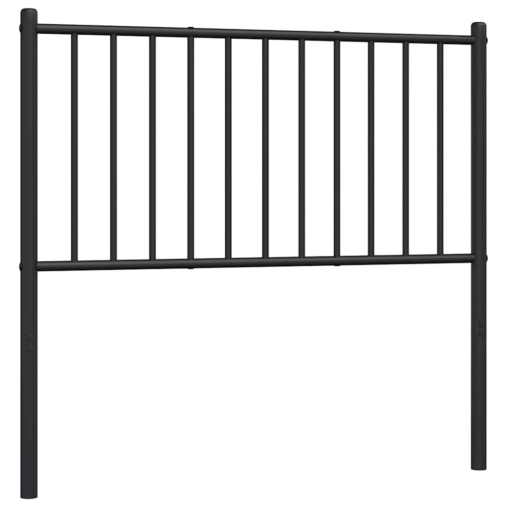 Metal Replace Headboard Black 90 cm