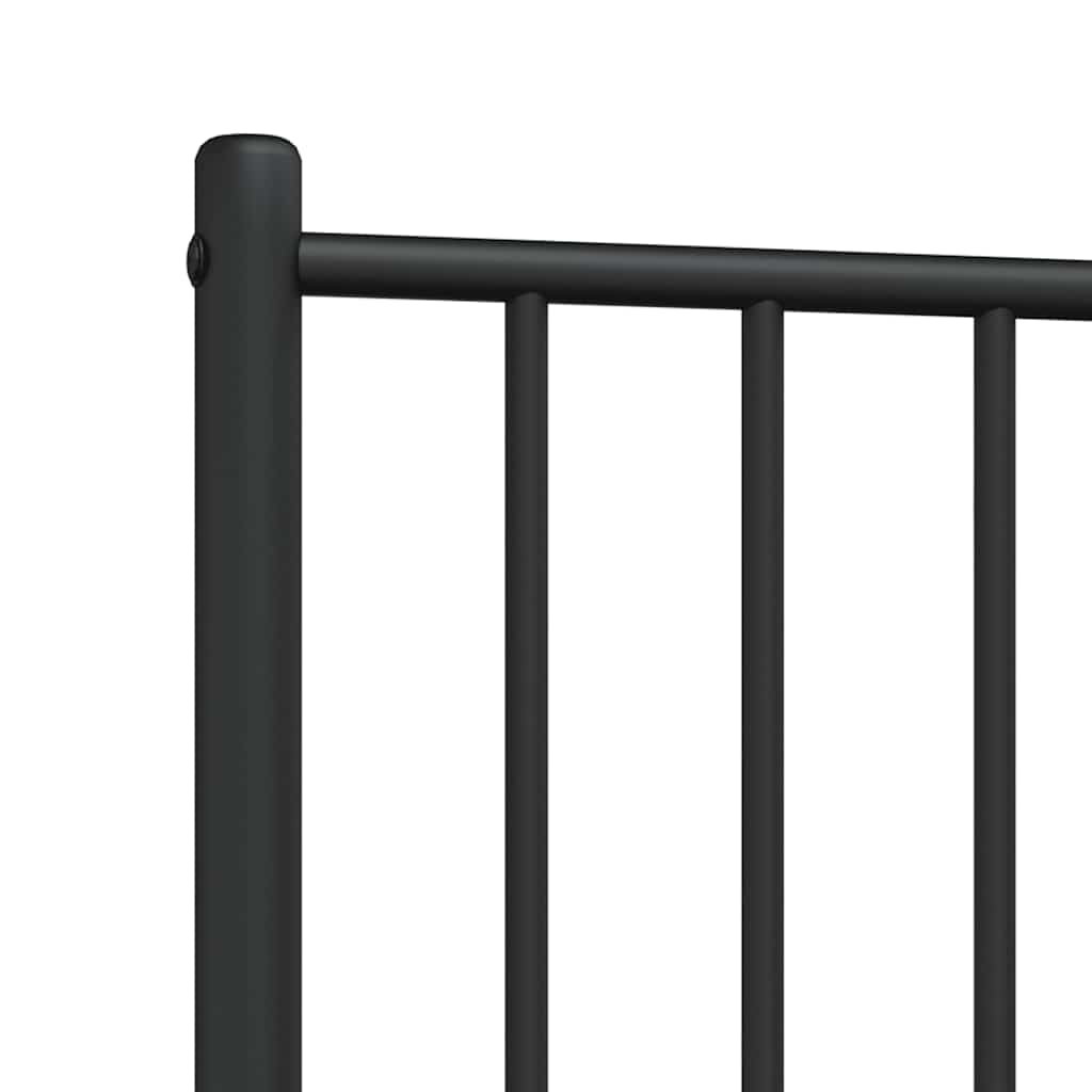 Metal Replace Headboard Black 90 cm