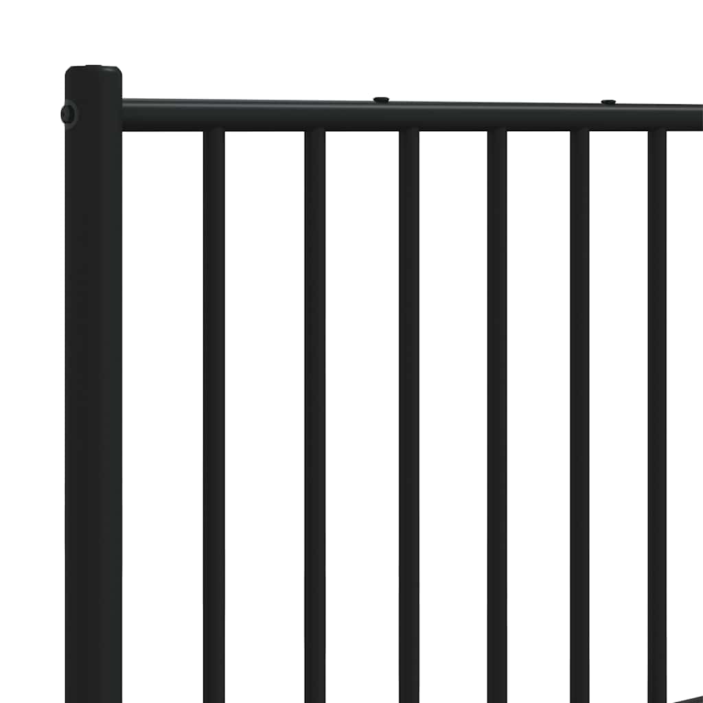 Metal Replace Headboard Black 180 cm