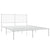 Metal Bed Frame without Mattress with Headboard White 135x190 cm
