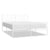 Metal Bed Frame without Mattress with Footboard White 150x200 cm