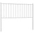 Metal Headboard White 107 cm King Single