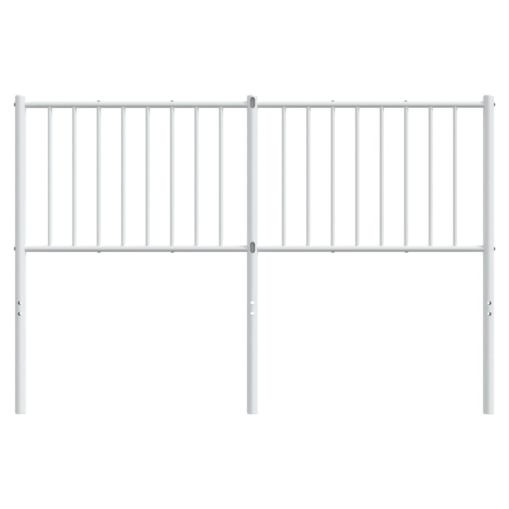 Metal Headboard White 137 cm Double