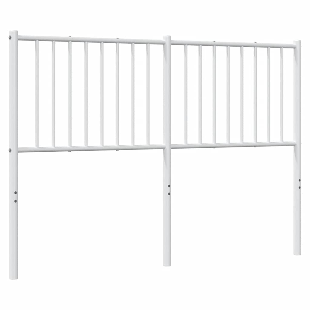 Metal Headboard White 137 cm Double