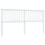 Metal Headboard White 183 cm King