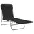 Folding Sun Loungers 2 pcs Black Textilene and Steel