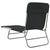 Folding Sun Loungers 2 pcs Black Textilene and Steel