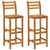 3 Piece Garden Bar Set Solid Wood Acacia