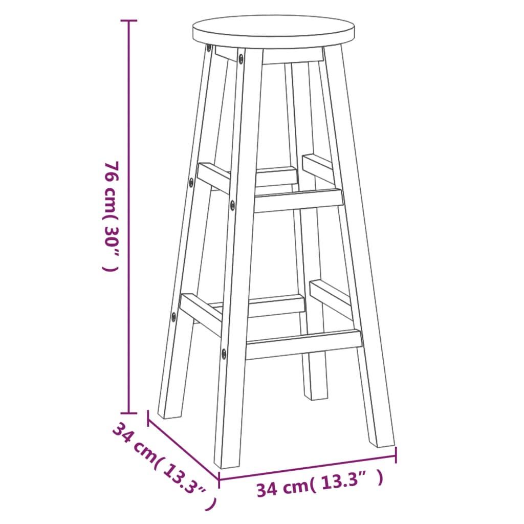 5 Piece Garden Bar Set Solid Wood Acacia