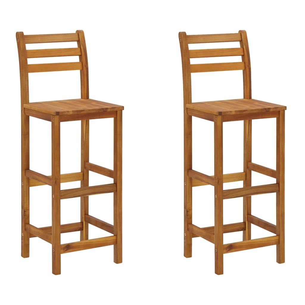 3 Piece Garden Bar Set Solid Wood Acacia