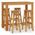 5 Piece Garden Bar Set Solid Wood Acacia