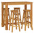 5 Piece Garden Bar Set Solid Wood Acacia