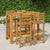 5 Piece Garden Bar Set Solid Wood Acacia