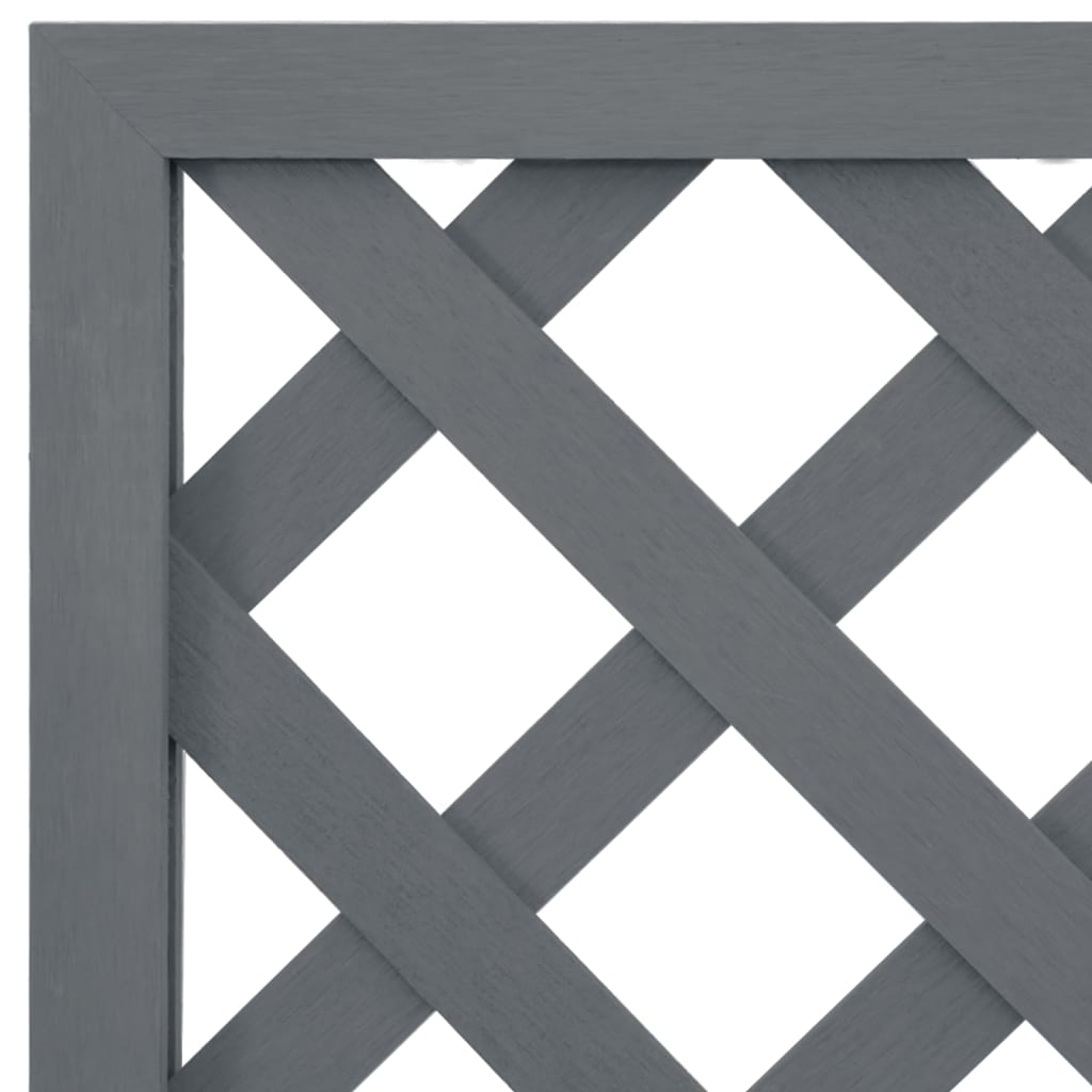 Trellis Planters 2 pcs Grey 65x33x135 cm WPC