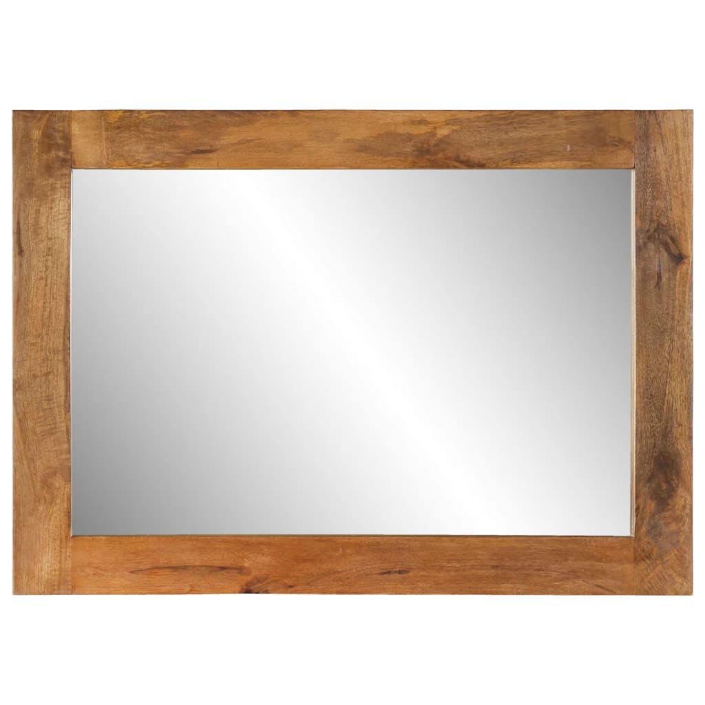 Mirror 70x50 cm Solid Wood Mango and Glass