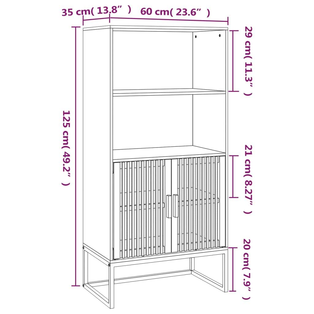 Highboard 60x35x125 cm Engineered Wood