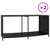 Storage Shelves 2 pcs Black Poly Rattan