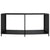 Storage Shelves 2 pcs Black Poly Rattan