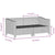 2 Piece Garden Lounge Set with Cushions Grey Poly Rattan