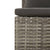 2 Piece Garden Lounge Set with Cushions Grey Poly Rattan